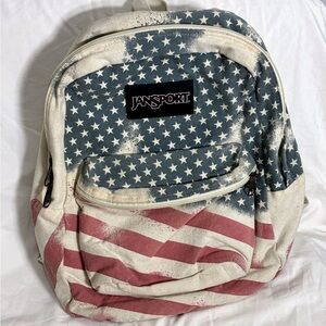 Jansport American Flag Backpack - Red, White, and Blue 100% cotton